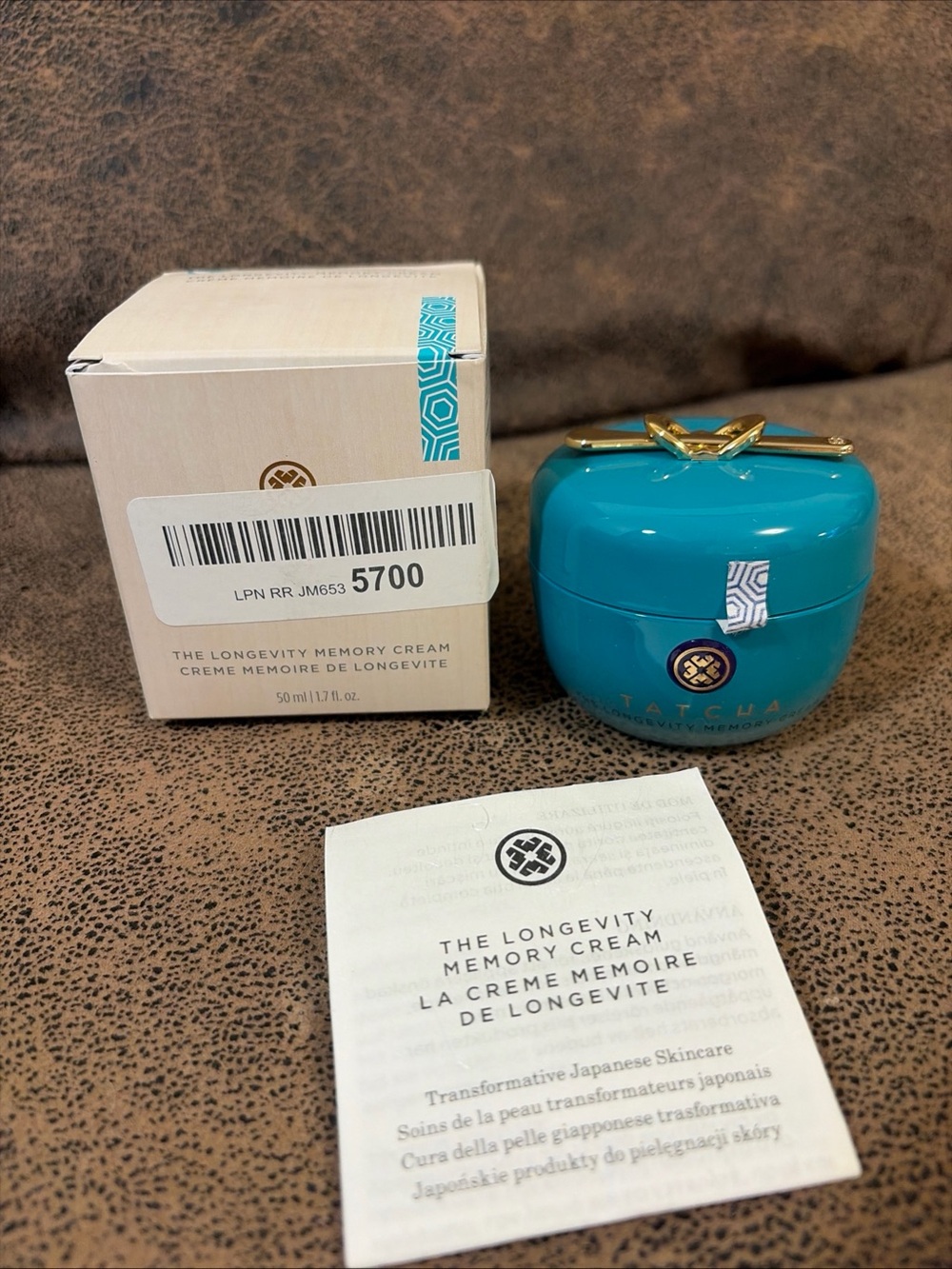 TATCHA The Longevity Memory Cream, Youth-Restoring Gel Moisturizer 50ml/1.7fl.oz
